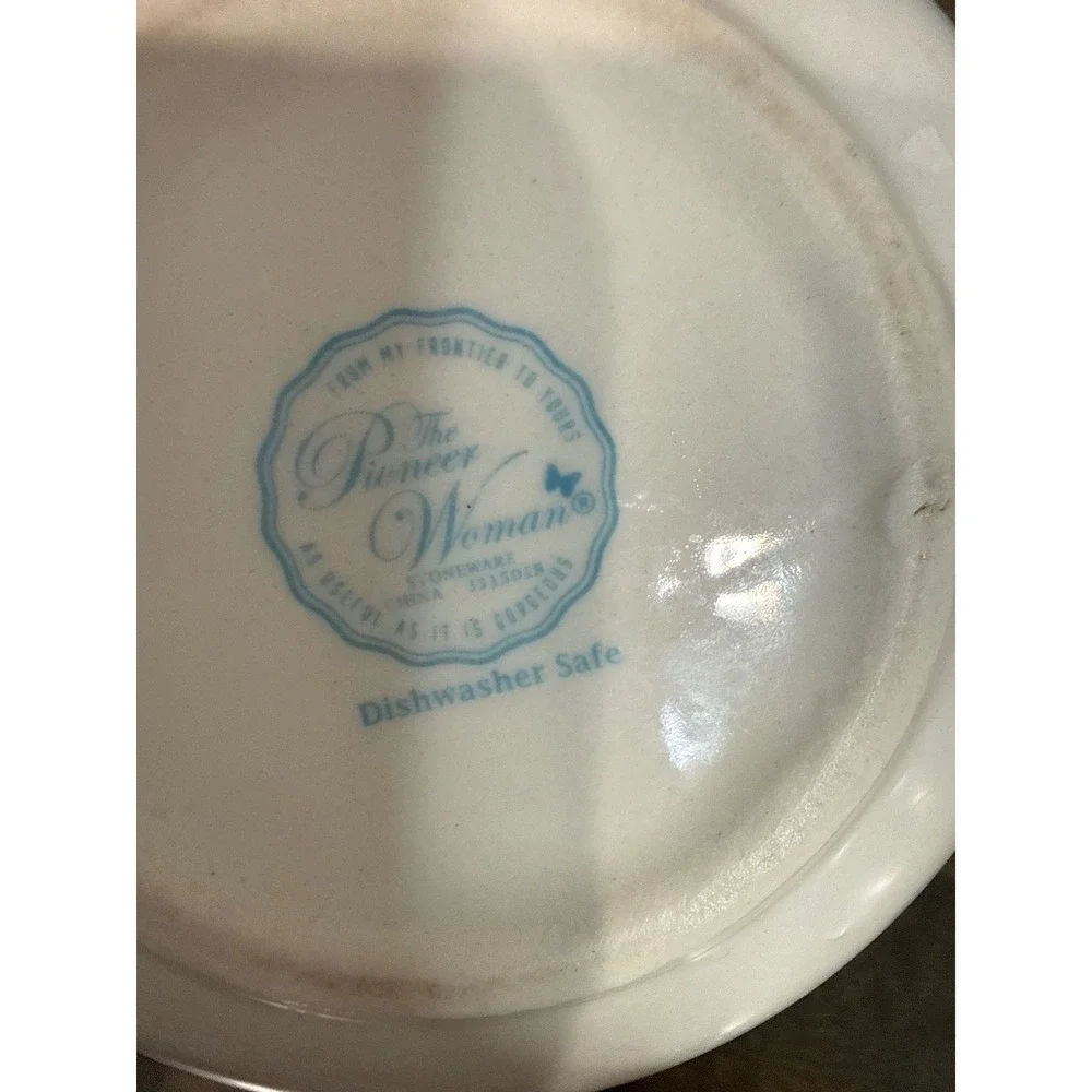 Pioneer Woman Stoneware Nesting Measuring Cup Set 4 Piece Floral‎ Farmhouse NWOT